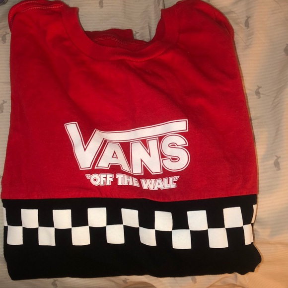 Vans Tops Long Sleeve Checkered Tshirt Poshmark